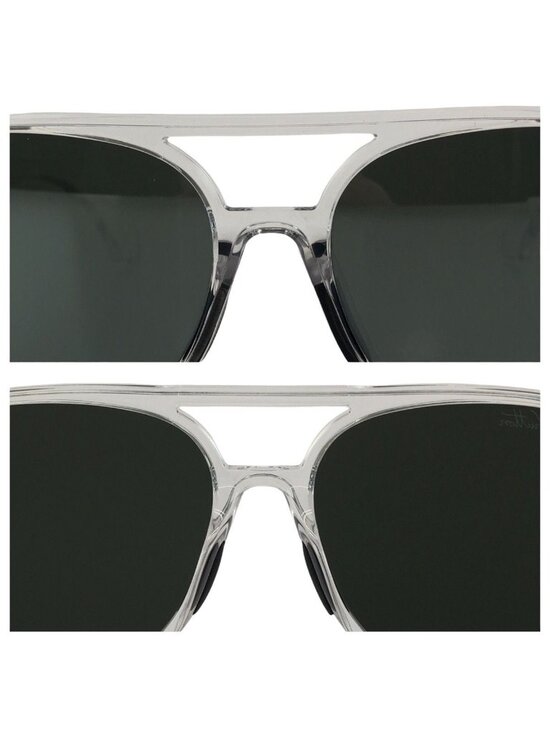 Louis Vuitton LV Rainbow Mirror Lens Clear Gray Silver Acetate Metal Sunglasses